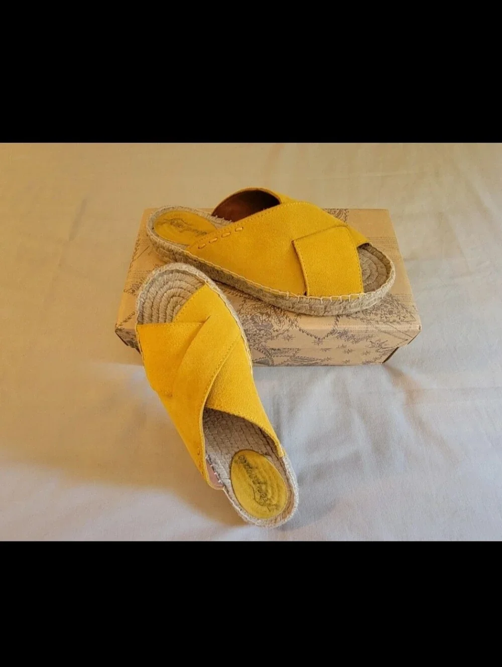 Free People Tuscan Suede Slip On Espadrille Slides